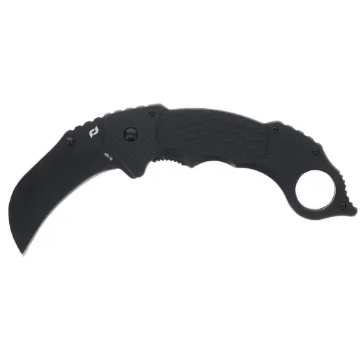 Nůž Schrade Boneyard Folder Zavírací nůž s charakteristicky zahnutou čepelí Karambit z kvalitní nerezové oceli AUS-10. Protiskluzová rukojeť z G10 a technologie UltraGlide. Kapesní klip a otvor pro zavěšení.
